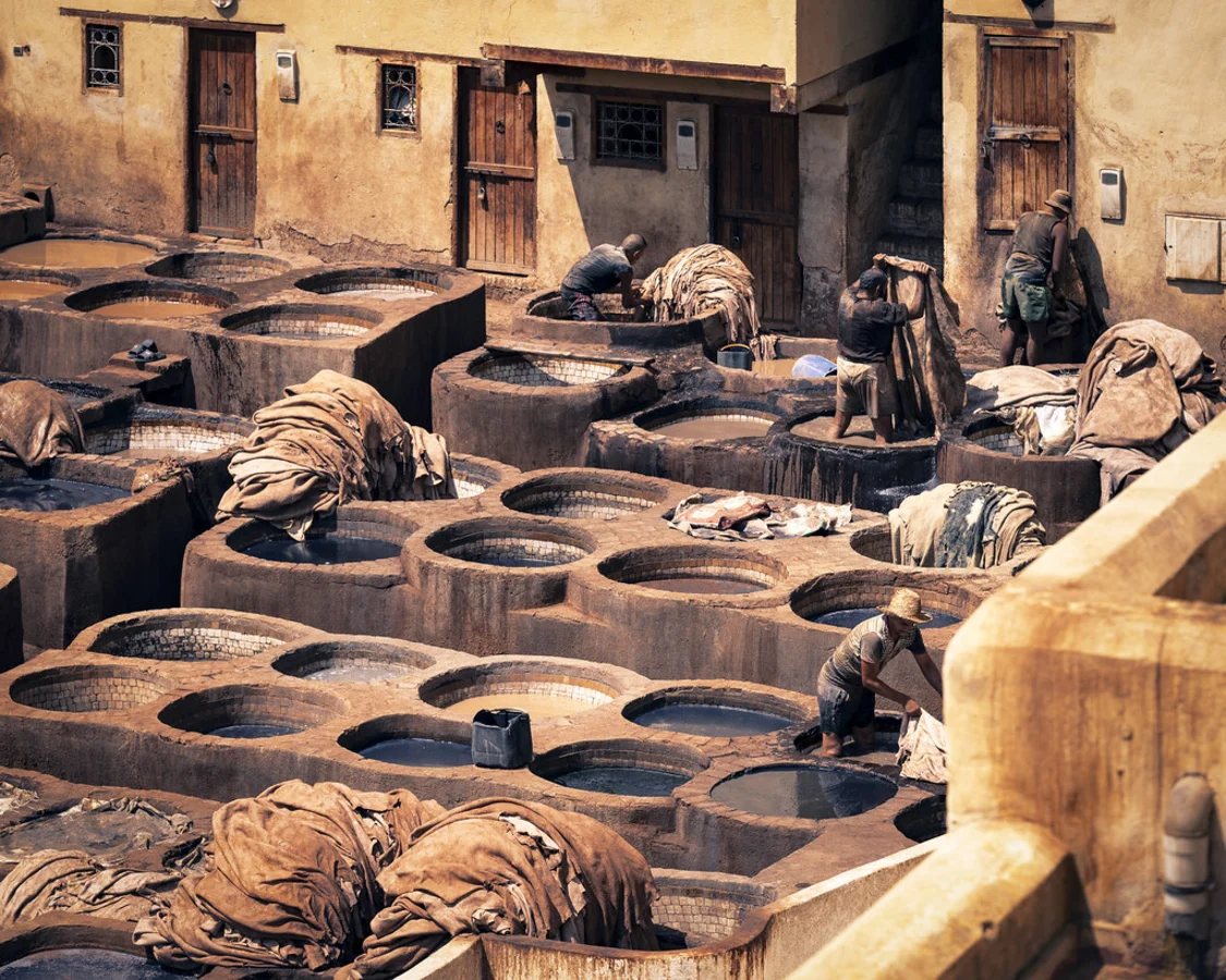 Tannerie Chouara, Maroc