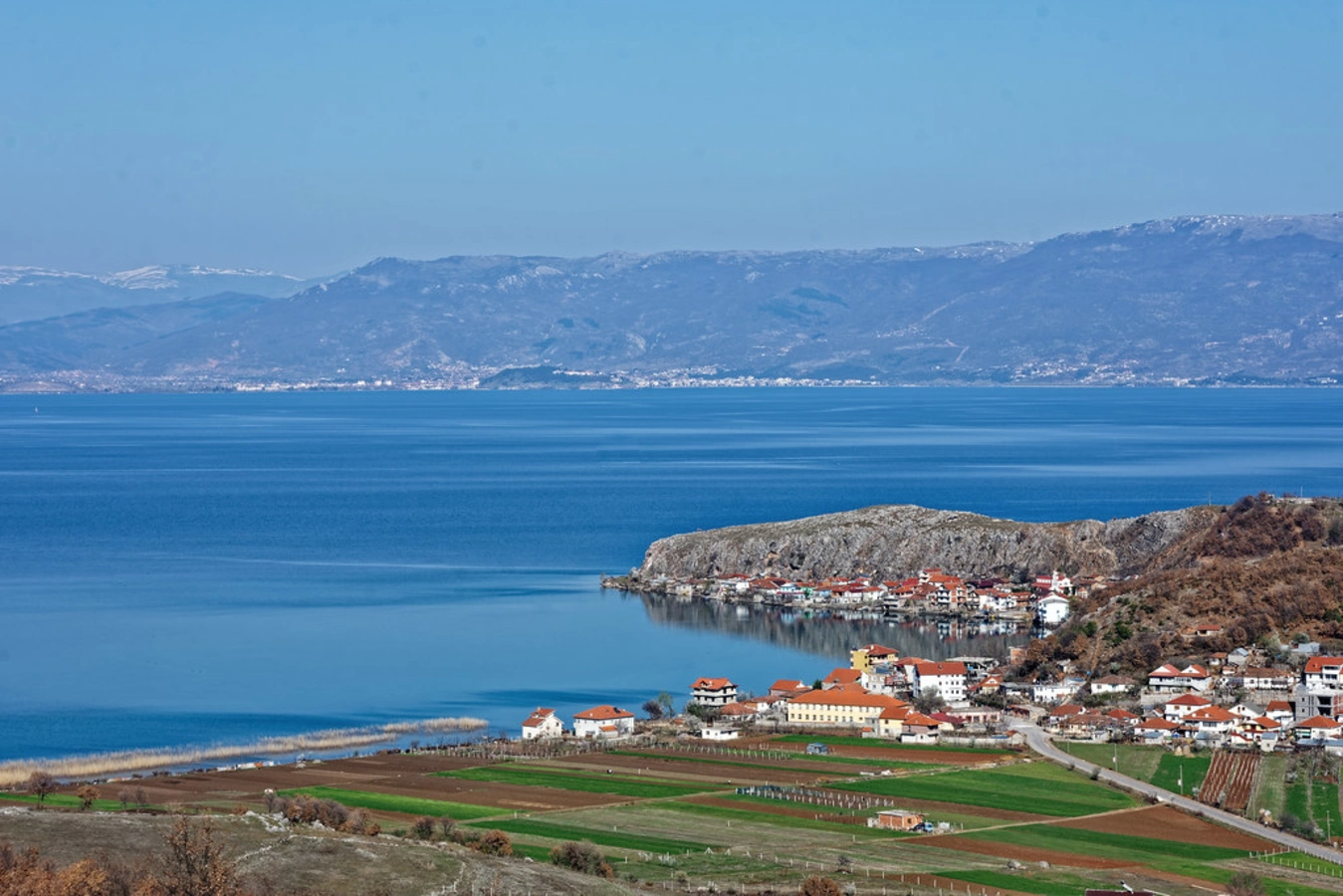 Lac d'Ohrid, Macédoine du Nord, Albanie