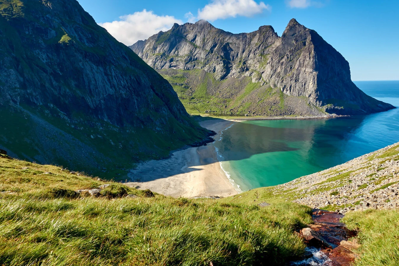 Plage de Kvalvika, Norvège