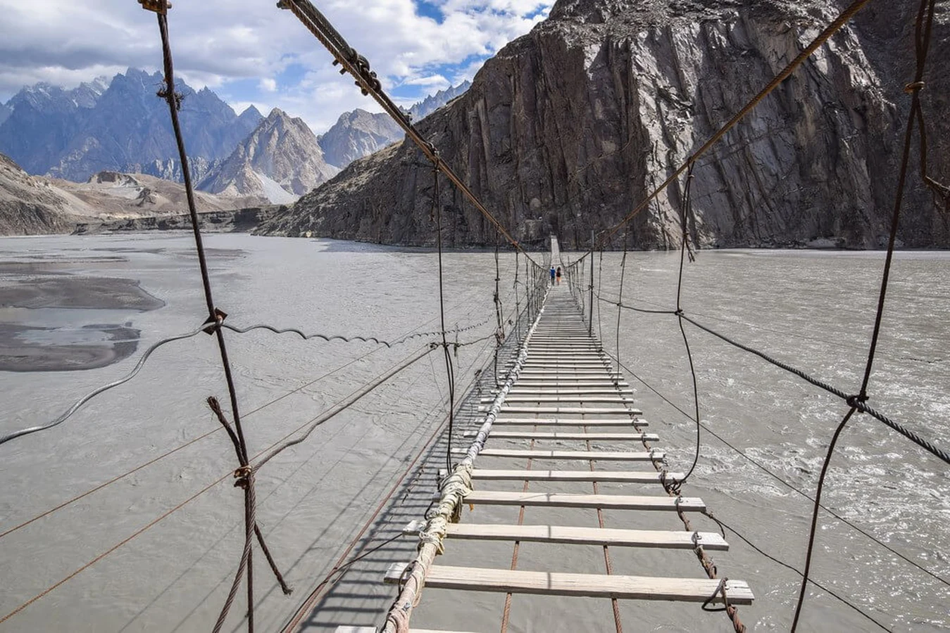 Pont suspendu d'Hussaini, Pakistan