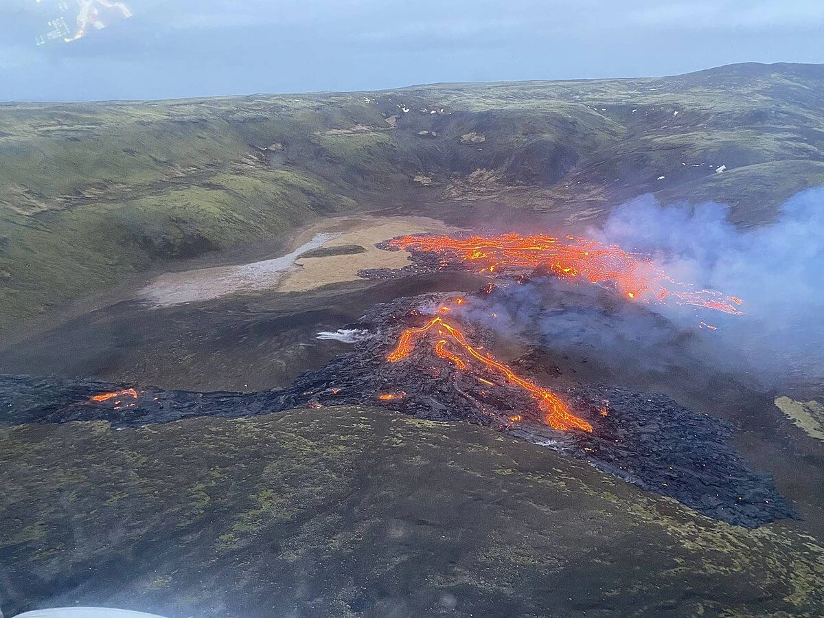 Fagradalsfjall, Islande