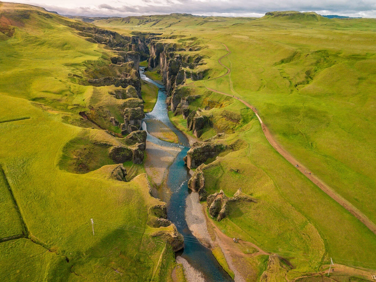 Fjadrargljufur, Islande