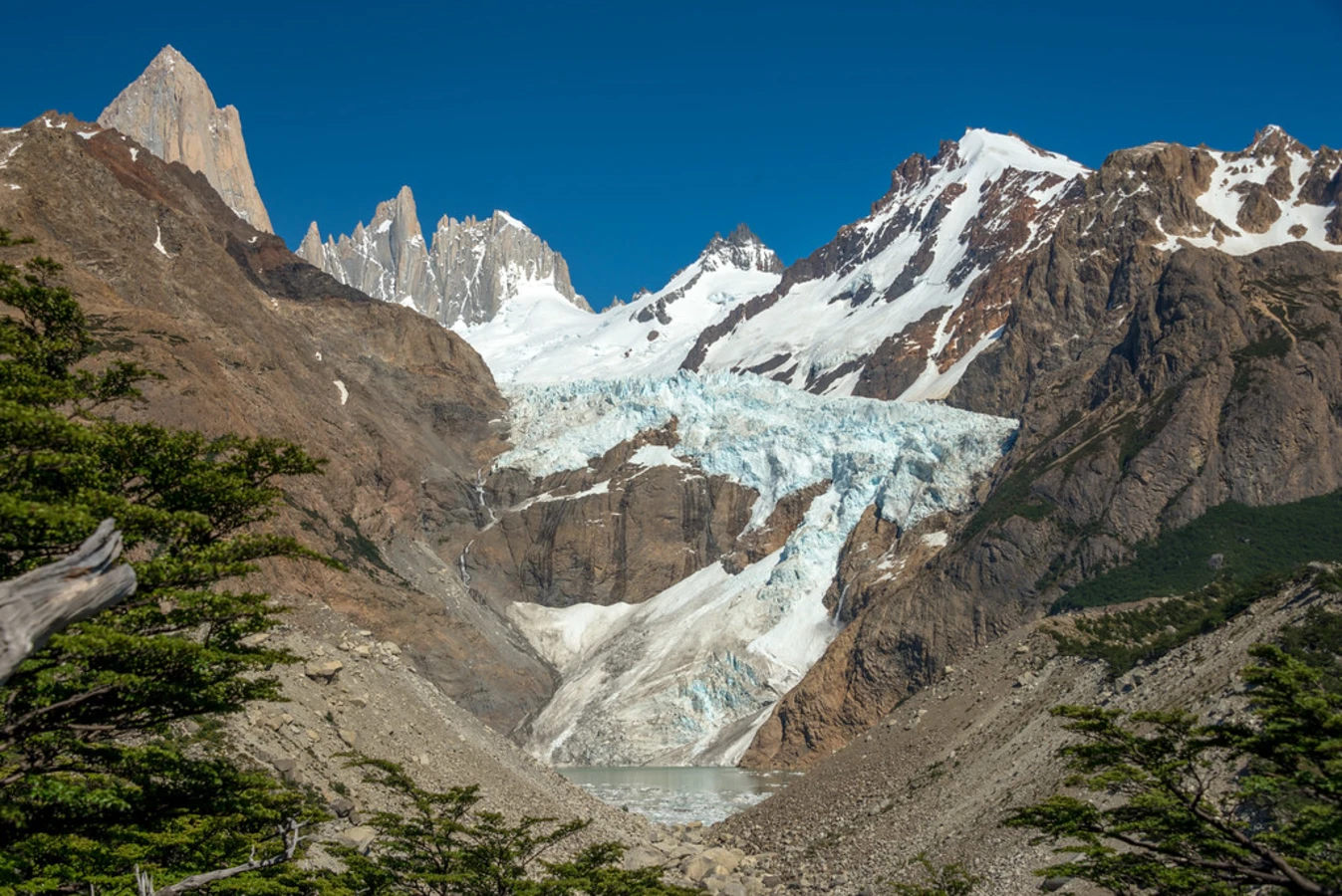 Mirador del Glaciar Piedras blancas, Chili, Argentine