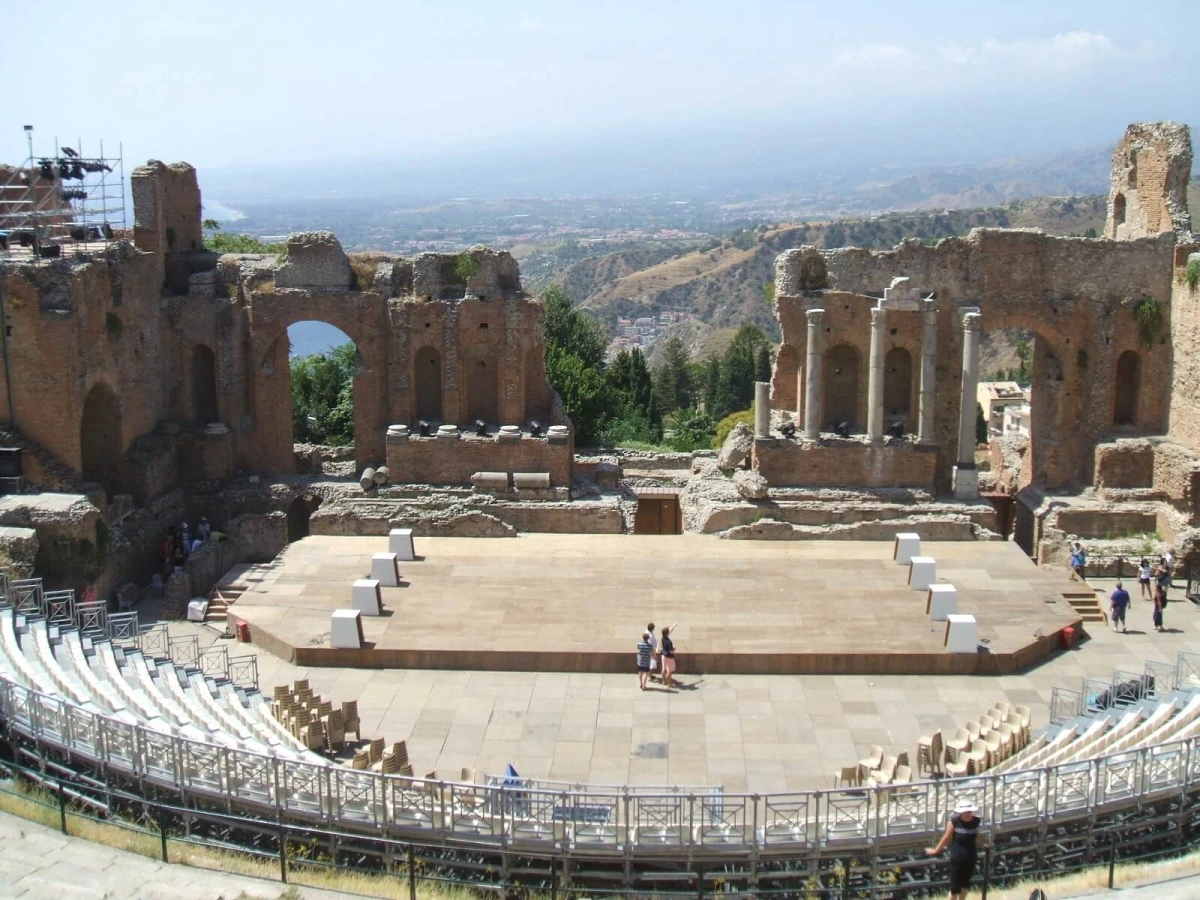 Théâtre de Taormine, Italie