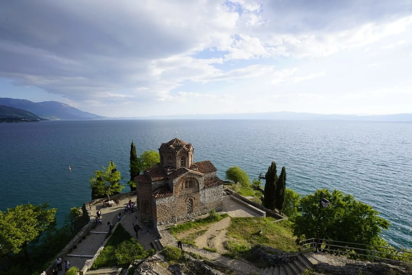 Lac d'Ohrid, Macédoine du Nord, Albanie