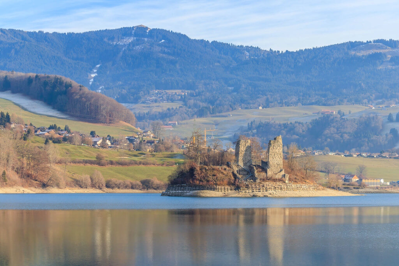 Île d'Ogoz, Suisse