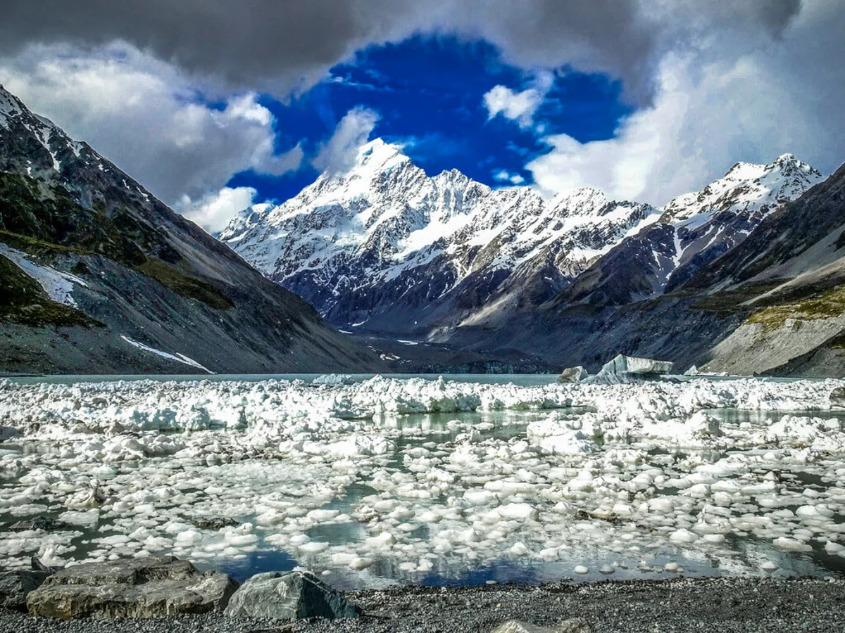 Glacier Hooker, Nouvelle-Zélande