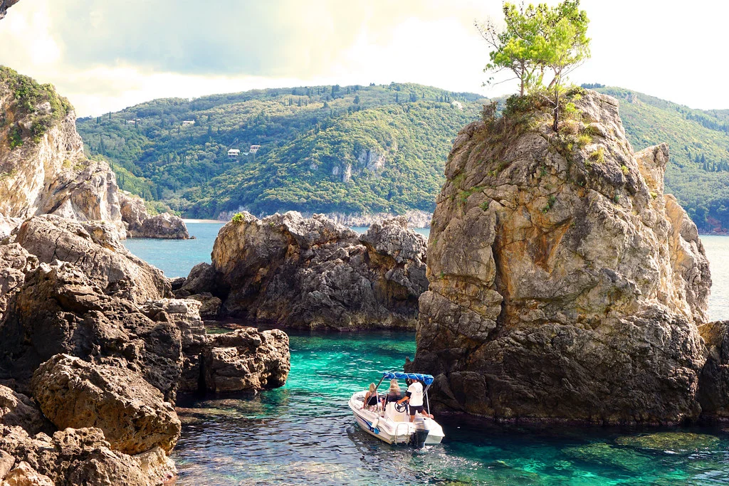 Baie de Paleokastritsa, Grèce