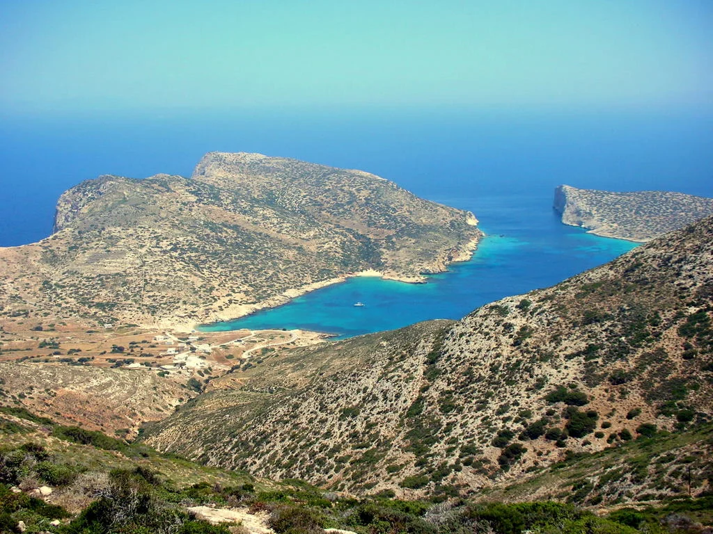Plage de Kalotaritissa (Donoussa), Grèce