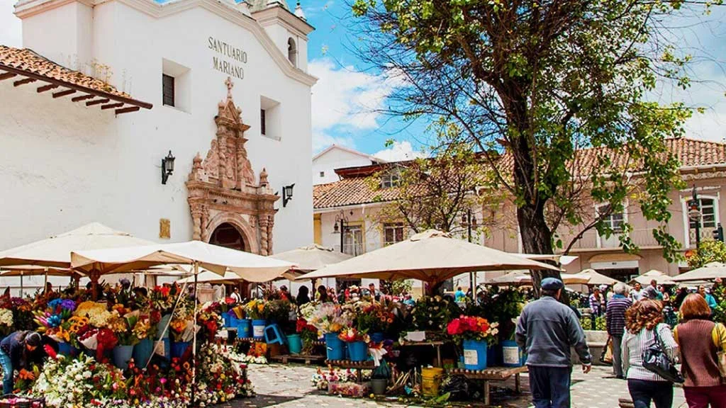 Marché de Guamote, Équateur