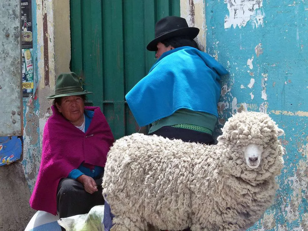 Marché de Guamote, Équateur