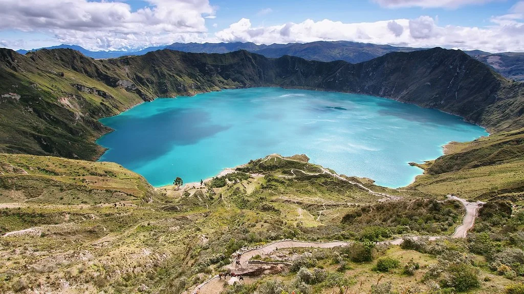 Playa de la Laguna Quilotoa, Équateur