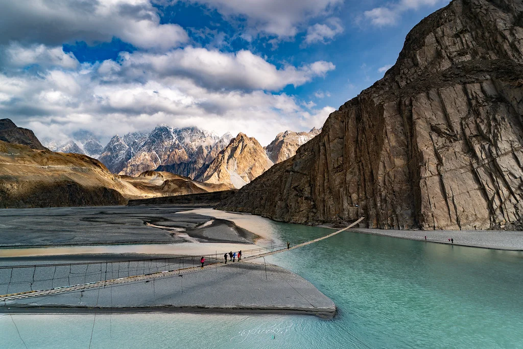 Pont suspendu d'Hussaini, Pakistan