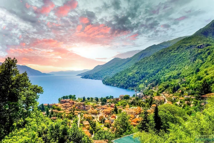 Lac Majeur, Italie, Italie, Suisse