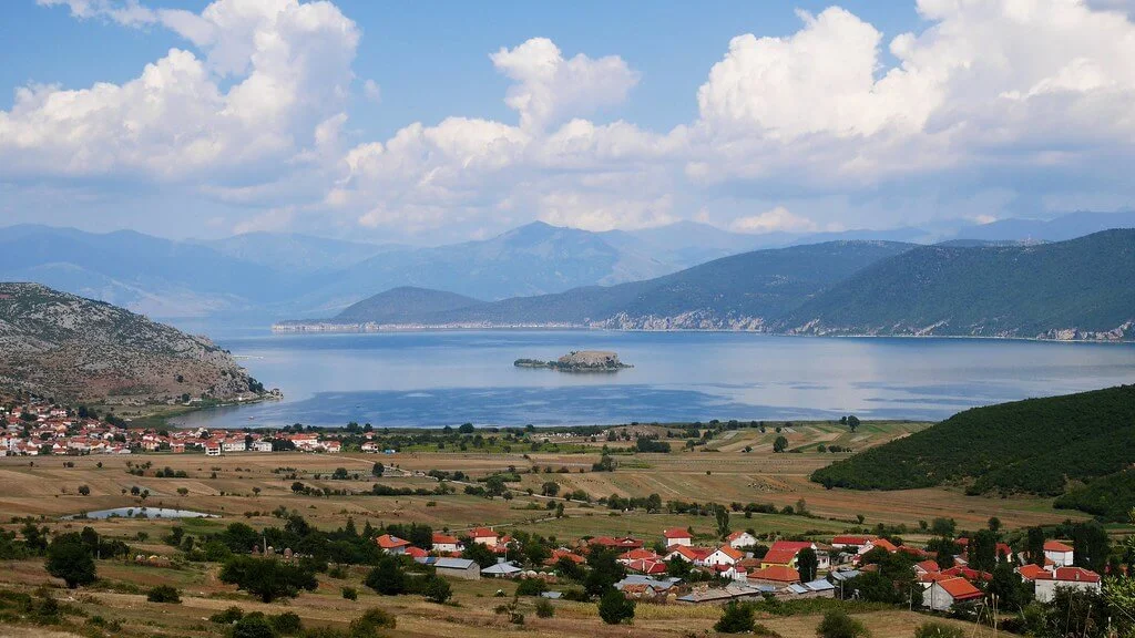 Lac Prespa, Macédoine du Nord, Albanie, Grèce
