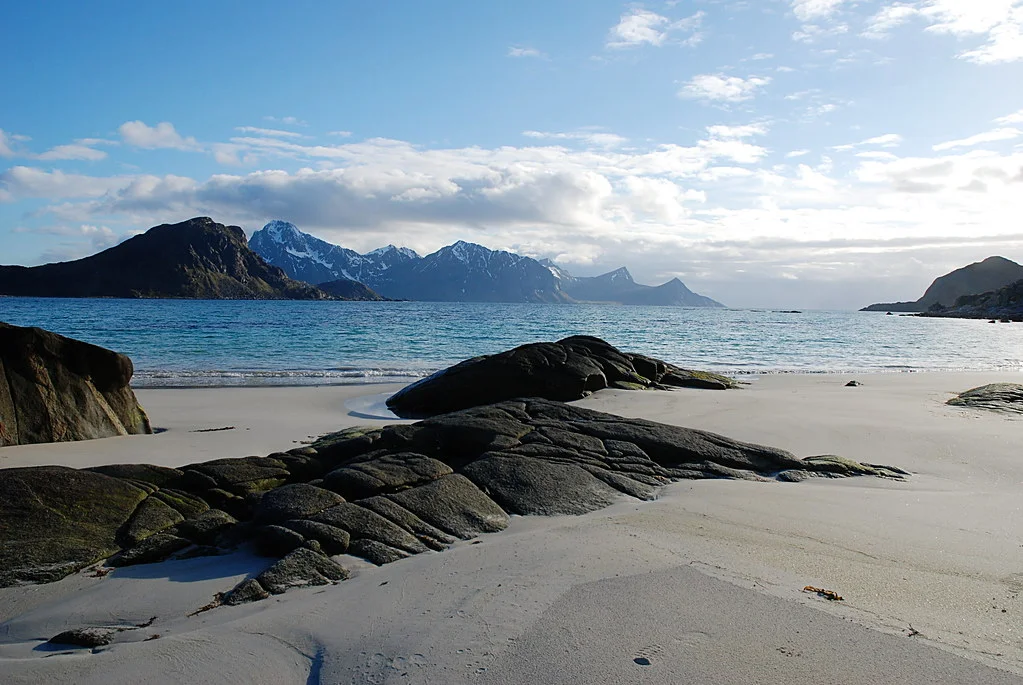 Haukland Beach, Norvège