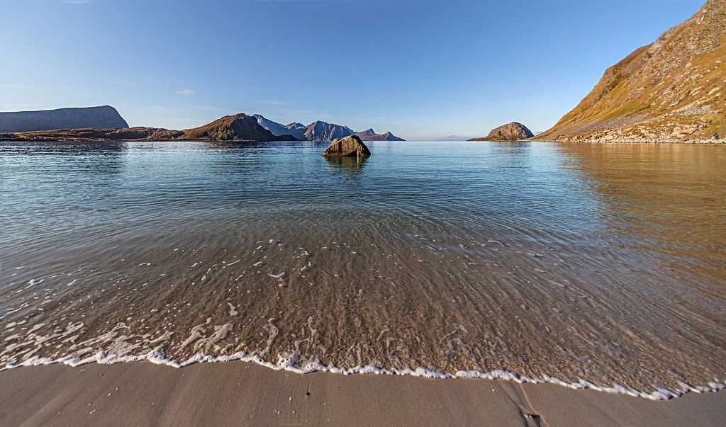 Haukland Beach, Norvège