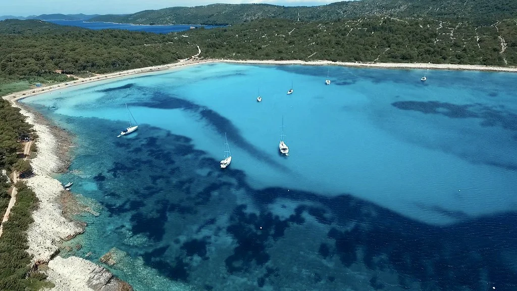 Plage de Sakarun, Croatie