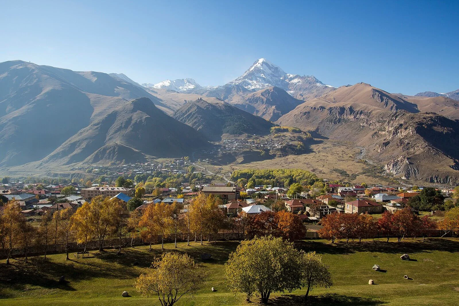 Mont Kazbek, Géorgie