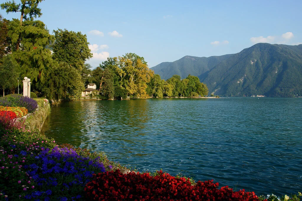 Lac de Lugano, Suisse, Italie
