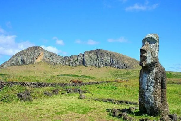 Rano Raraku, Chili, Île de Pâques