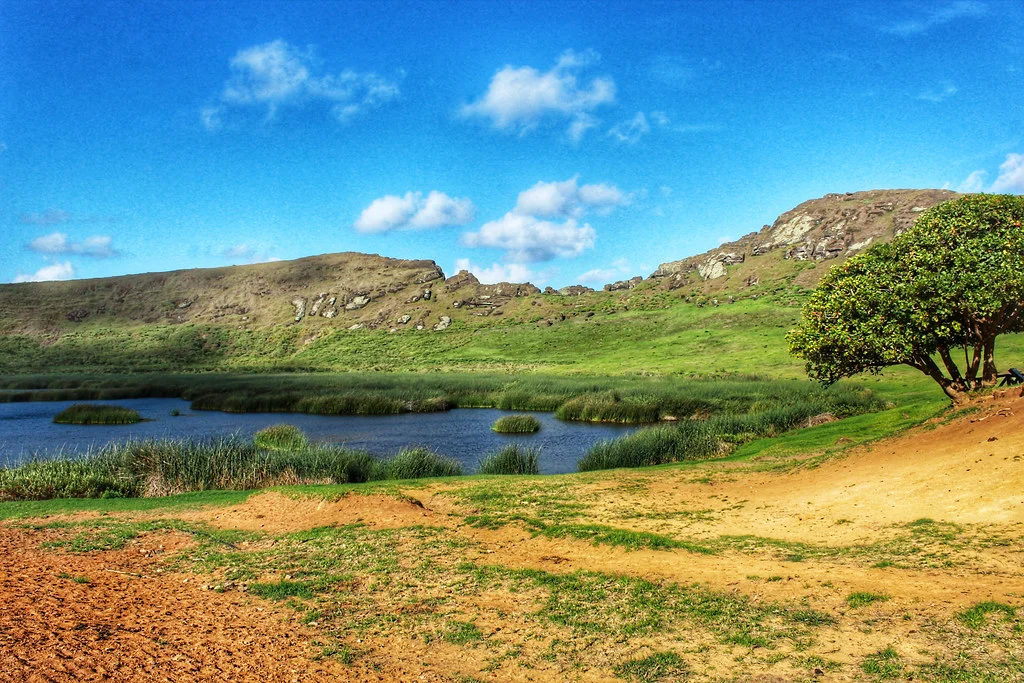 Rano Raraku, Chili, Île de Pâques