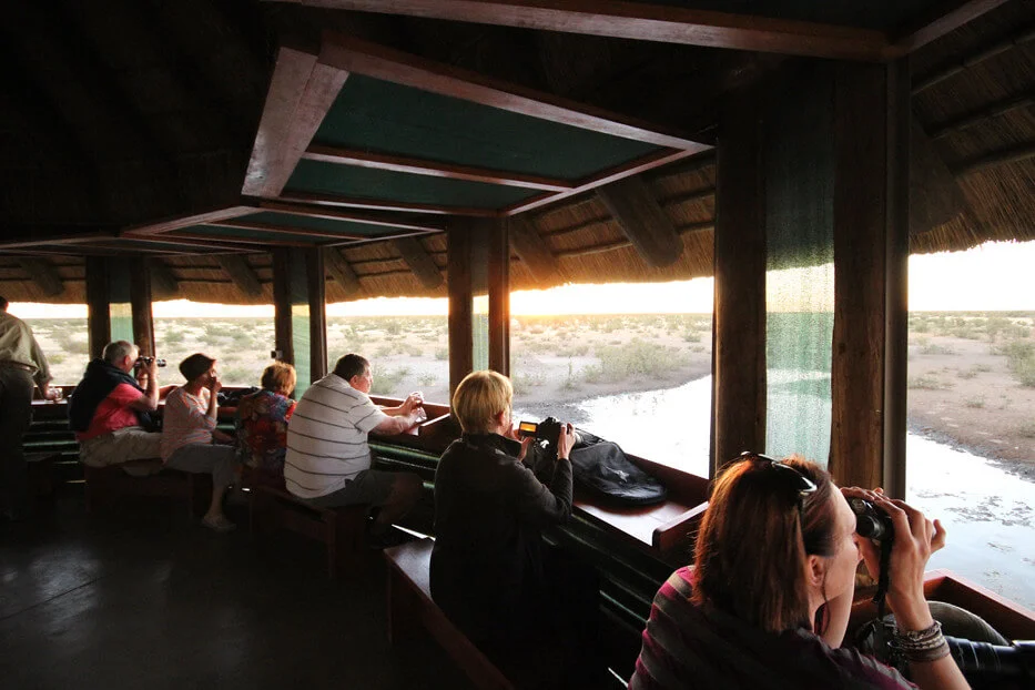 Olifantsrus Game Viewing Hide, Namibie