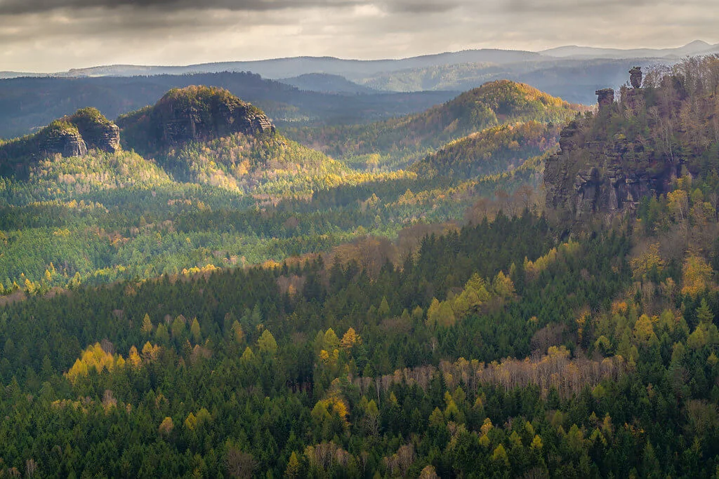 Massif gréseux de l'Elbe, Allemagne, République tchèque
