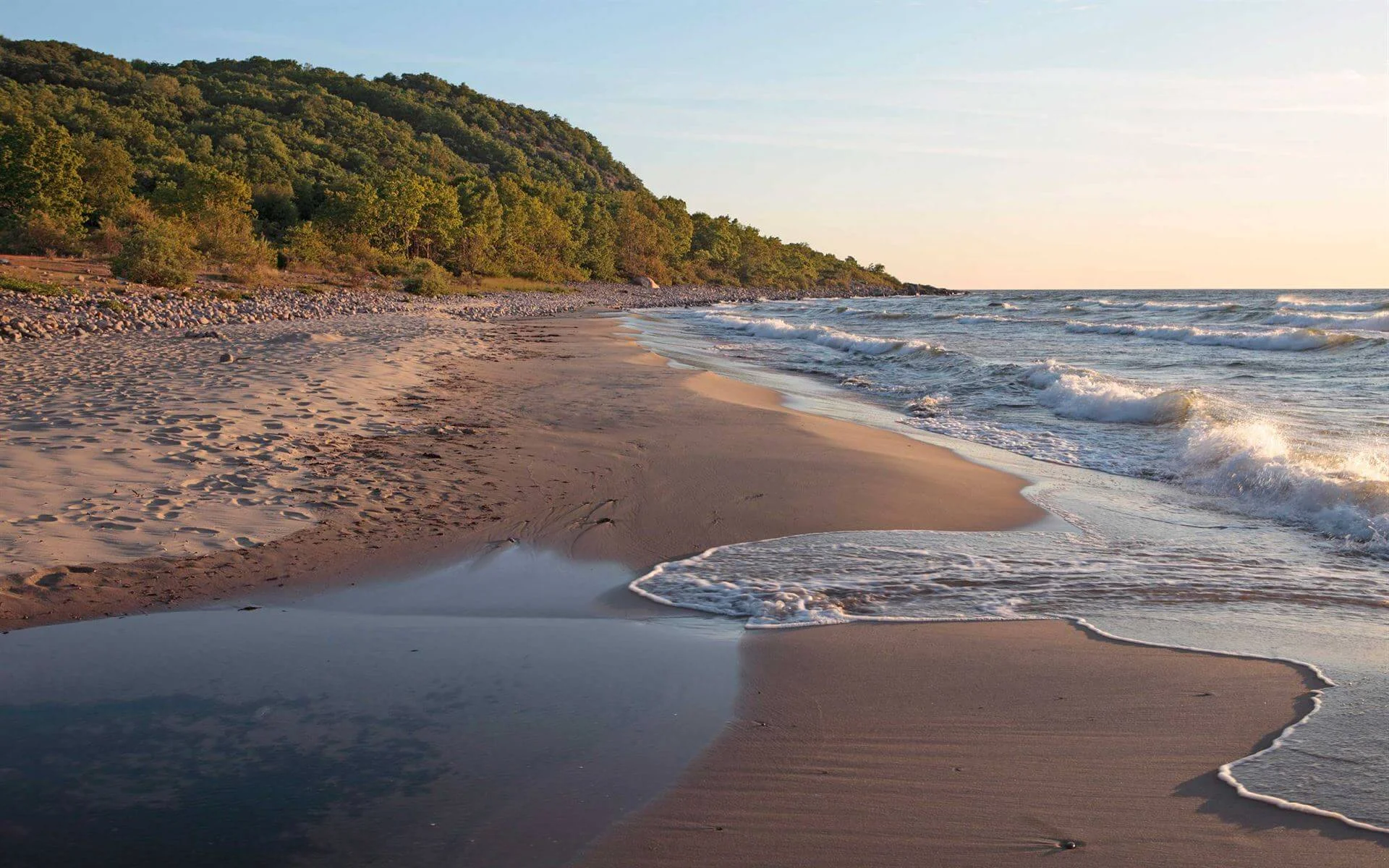 Rorum beach, Suède
