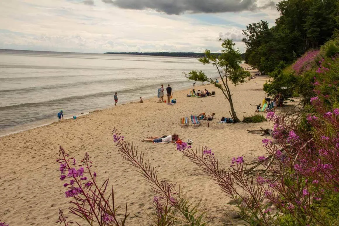 Rorum beach, Suède