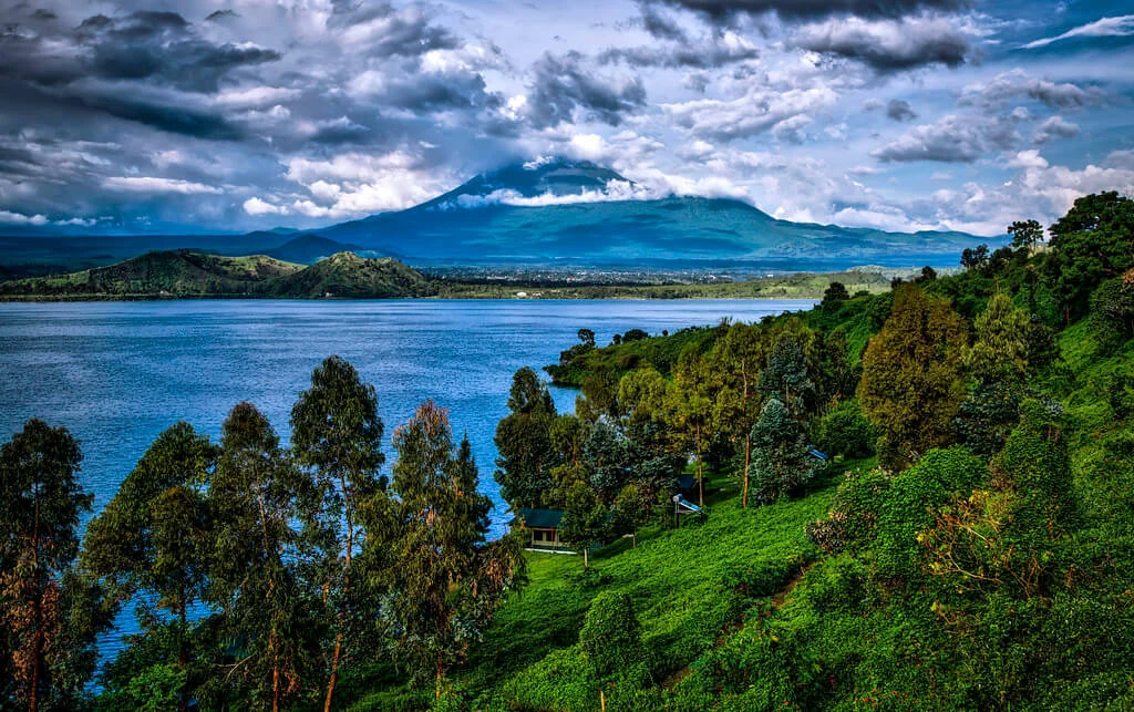 Lac Kivu, Rwanda, République démocratique du Congo, République démocratique du Congo