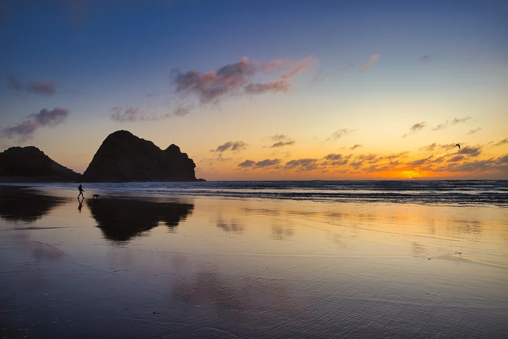 Plage de Piha, Nouvelle-Zélande