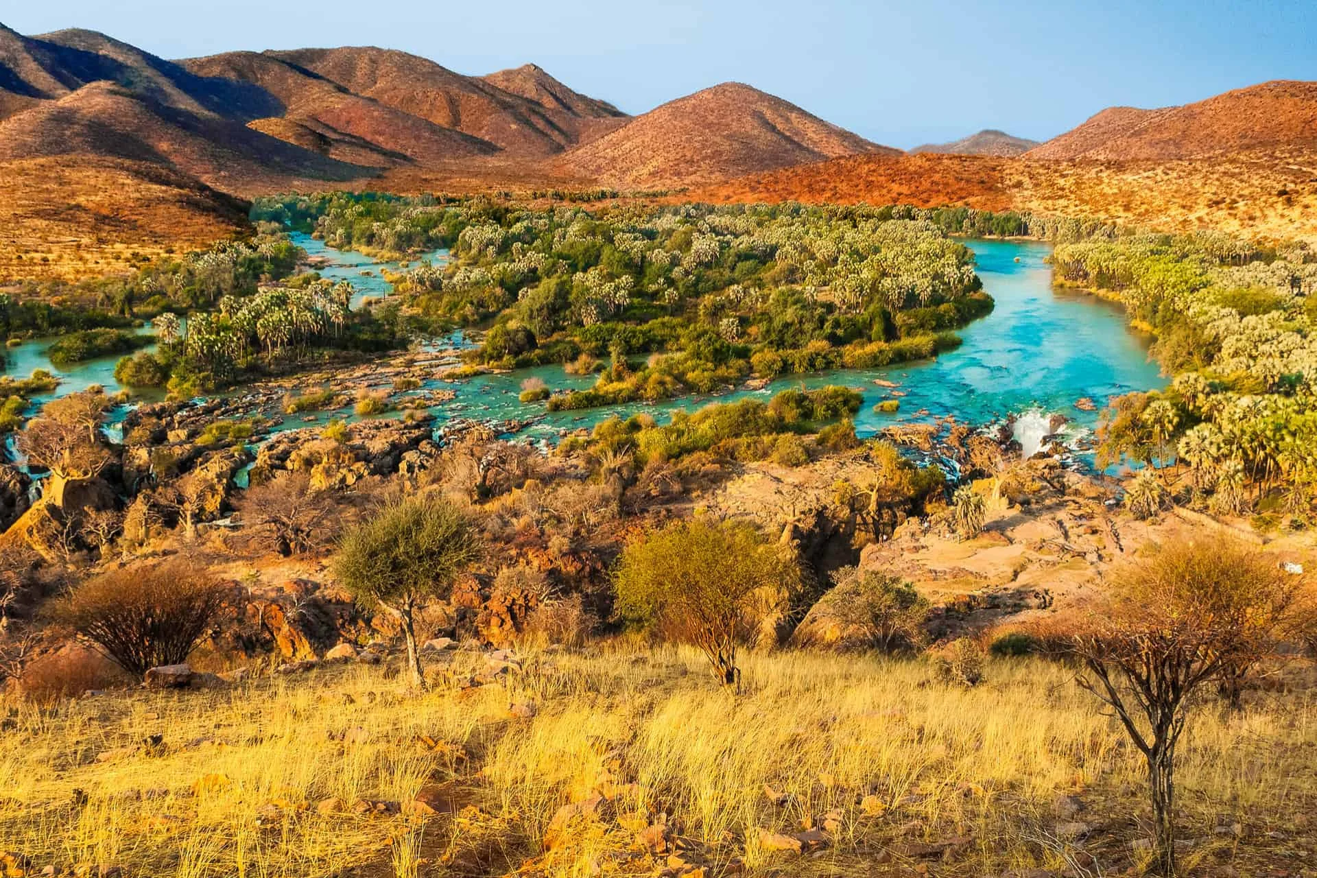 Chutes Epupa, Namibie, Angola