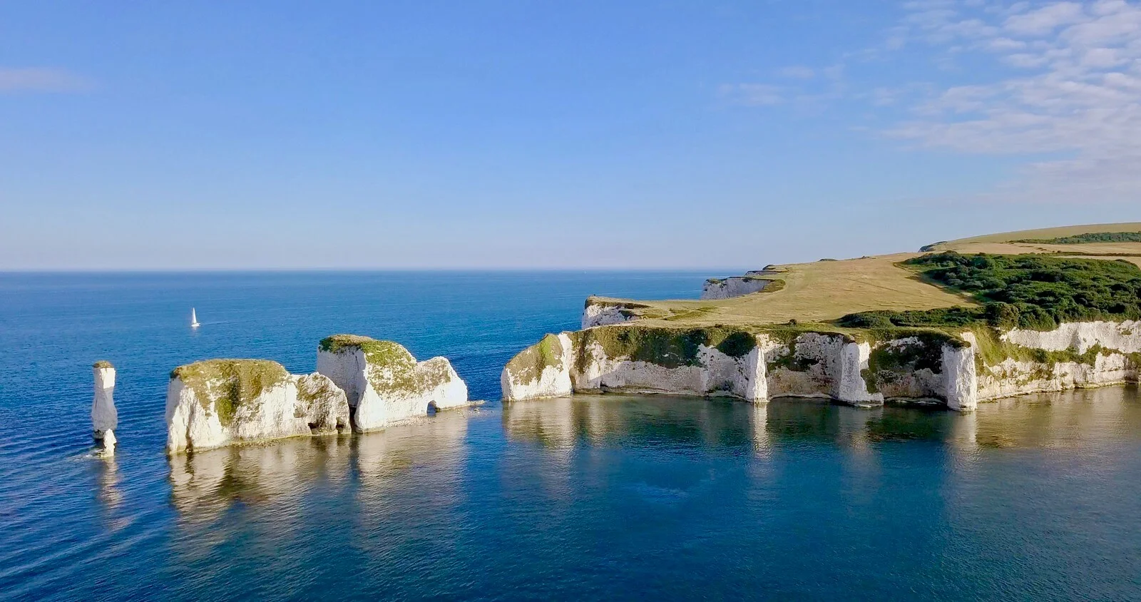 Rochers du vieil Harry, Angleterre