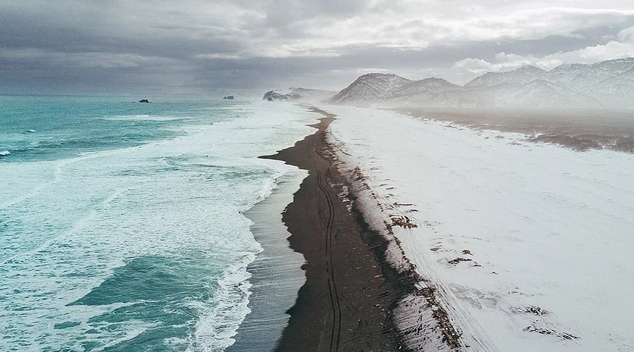 Plage Khalaktyrsky, Russie