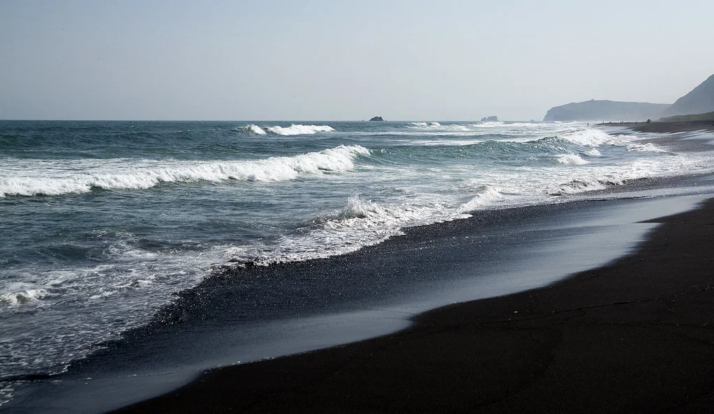 Plage Khalaktyrsky, Russie