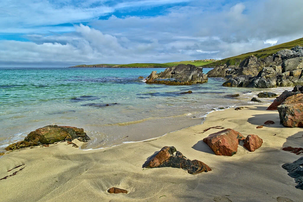 Spiggie Beach, Écosse