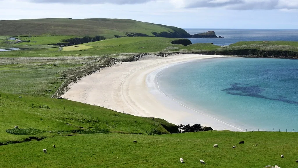 Spiggie Beach, Écosse
