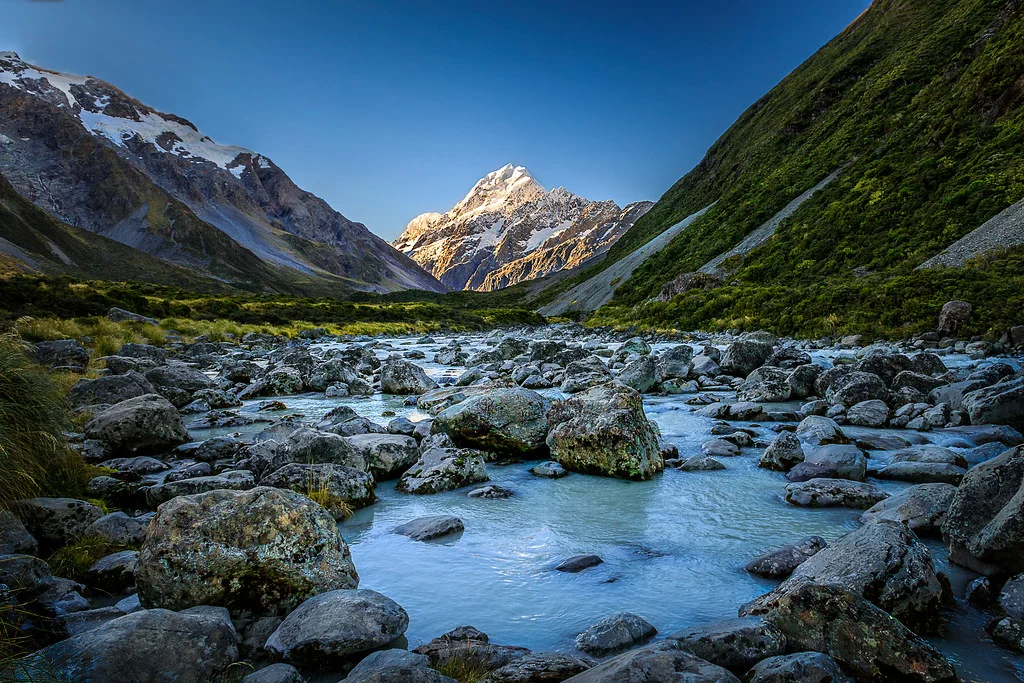 Hooker Valley track, Nouvelle-Zélande