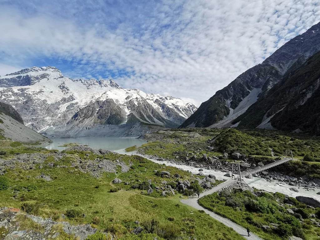 Hooker Valley track, Nouvelle-Zélande