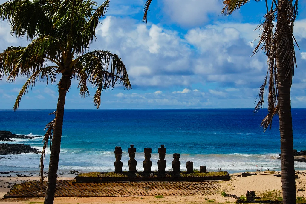 Anakena, Chili, Île de Pâques
