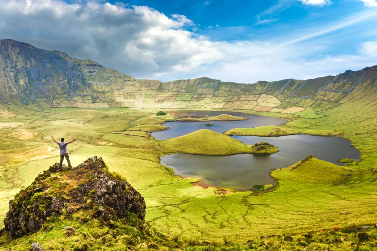 Caldeira de Corvo, Portugal, Açores