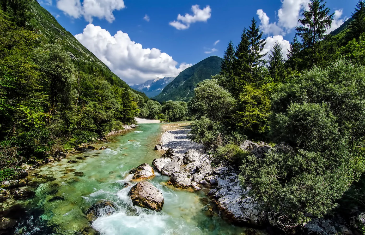 Soca, Italie, Slovénie