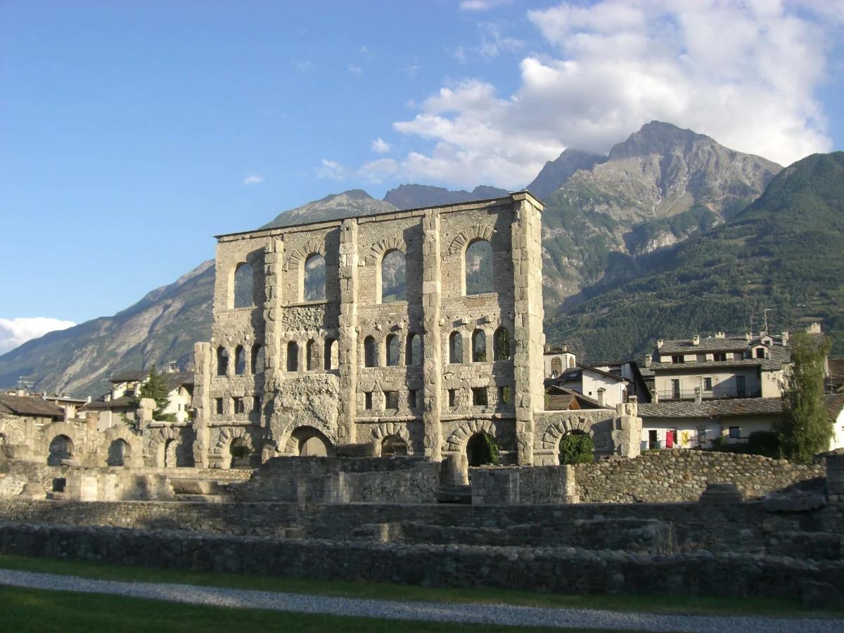 Théâtre romain d'Aoste, Italie