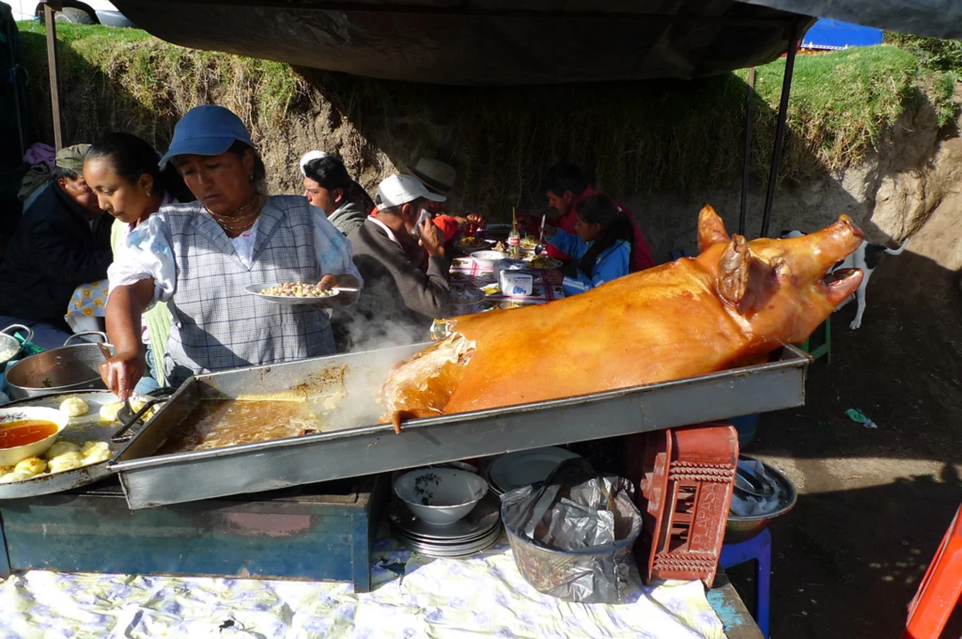 Marché d'otavalo, Équateur