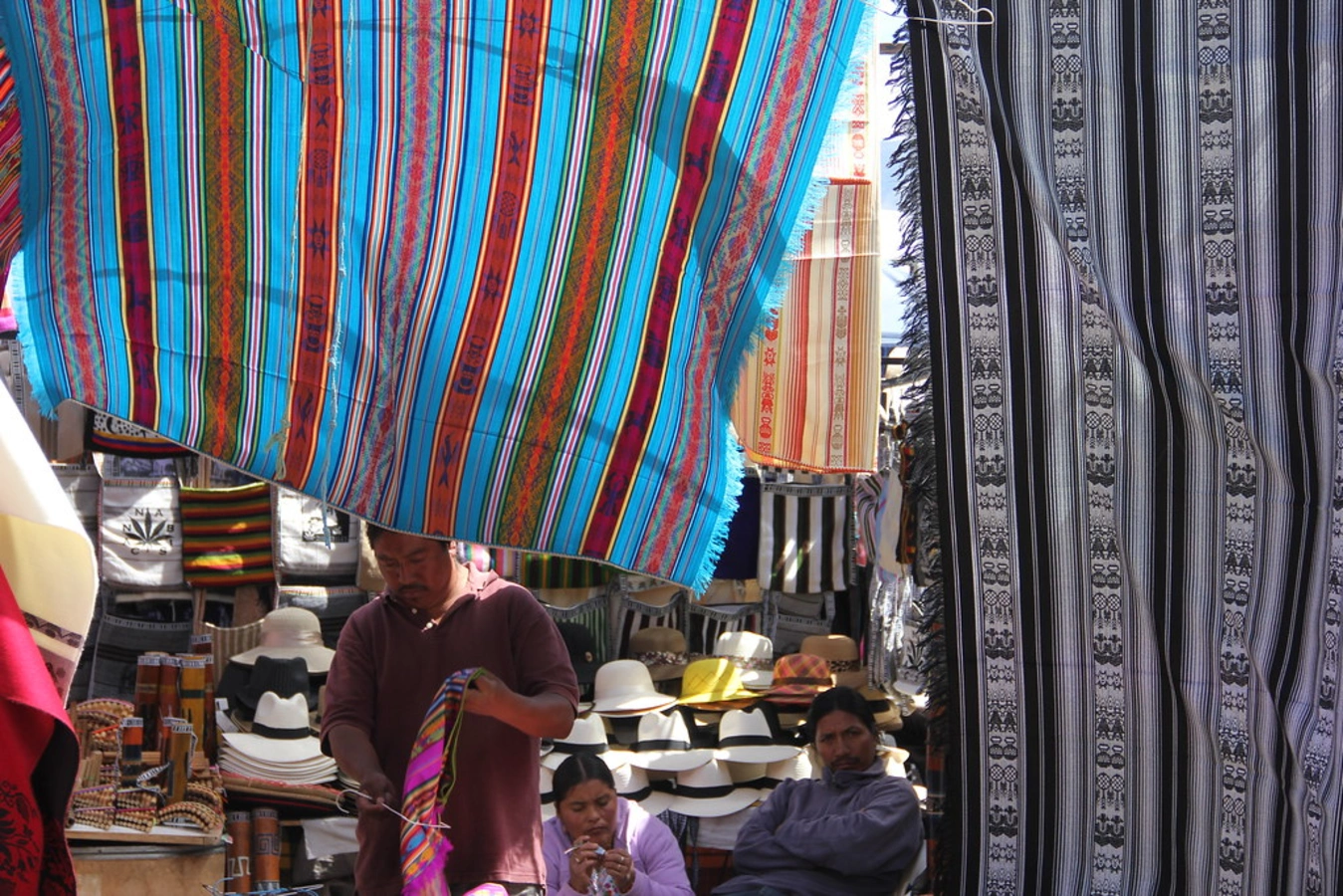 Marché d'otavalo, Équateur