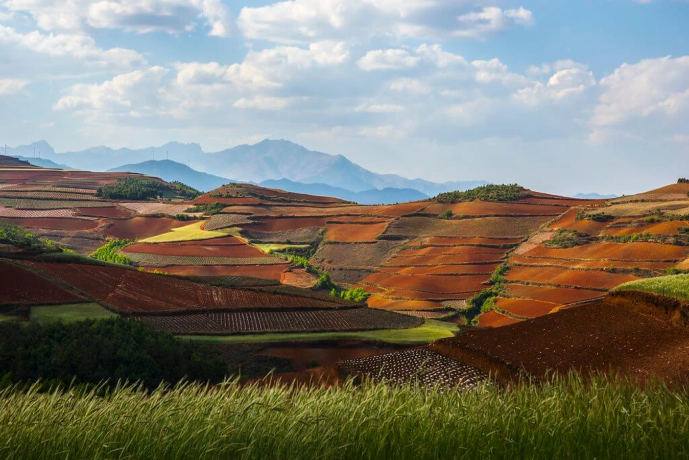 Terres rouges de Lexiaguo, Chine