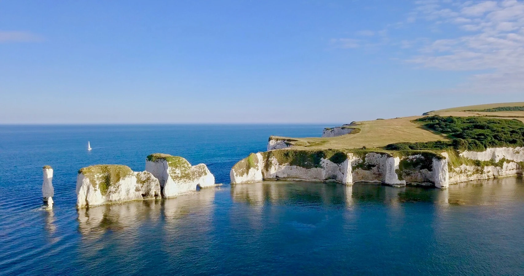 Rochers du vieil Harry, Angleterre