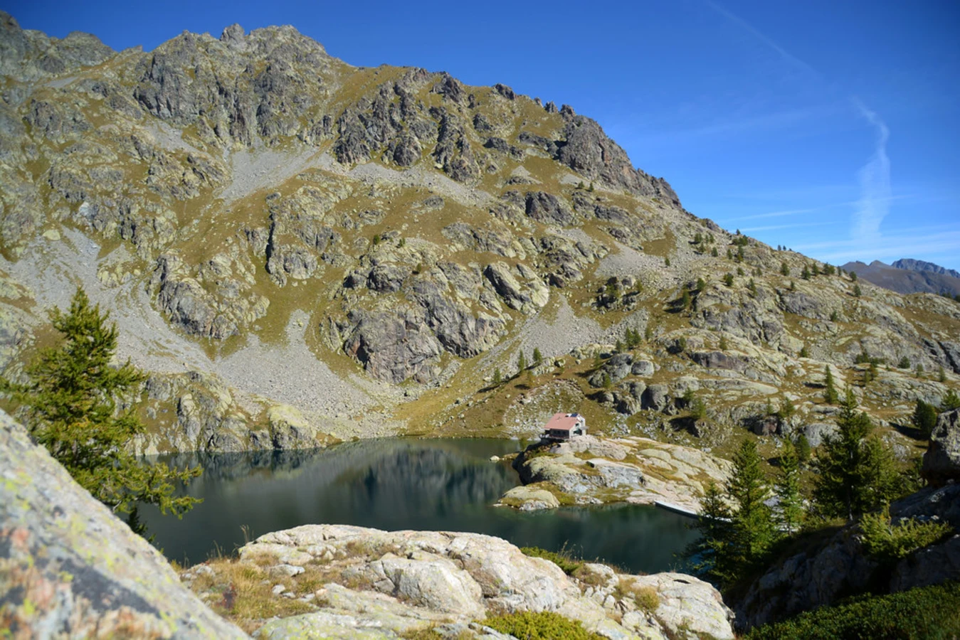 Lac vert de la Valmasque, France