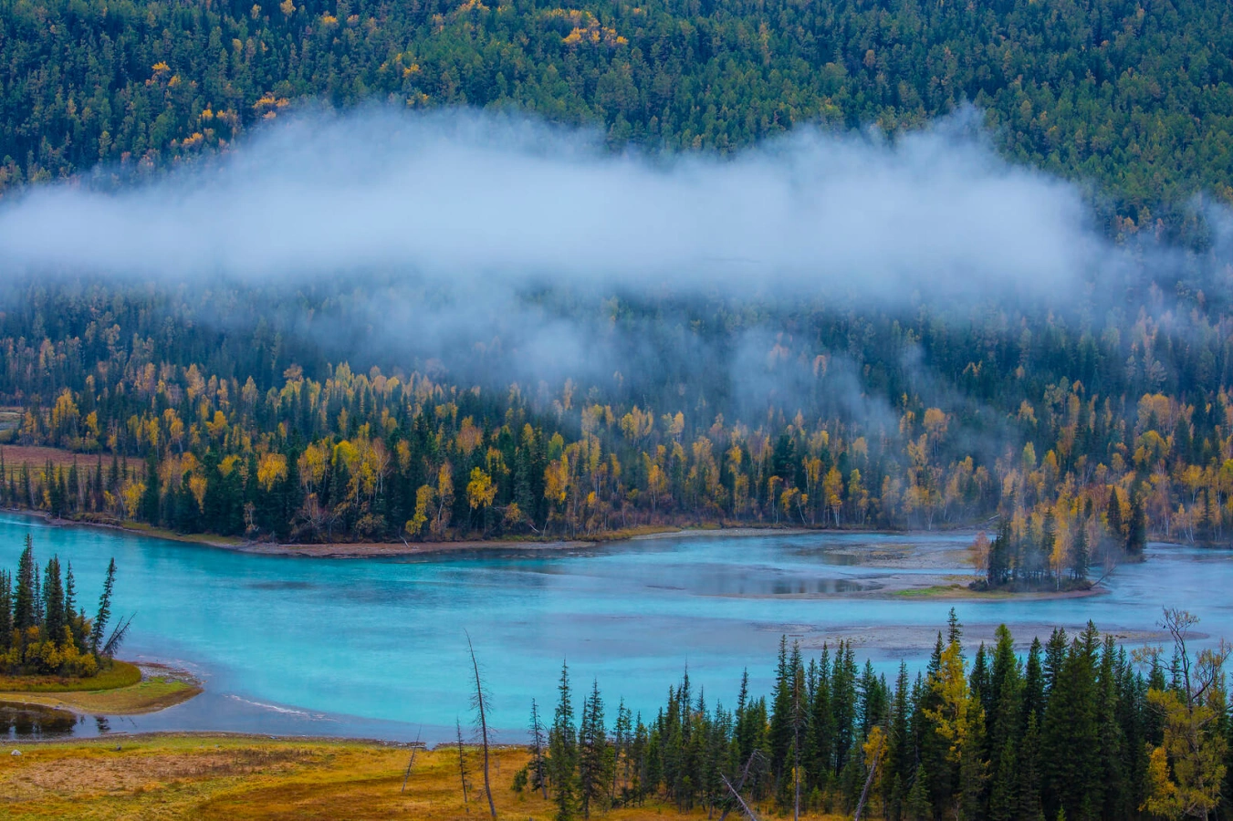 Lac Kanas, Chine